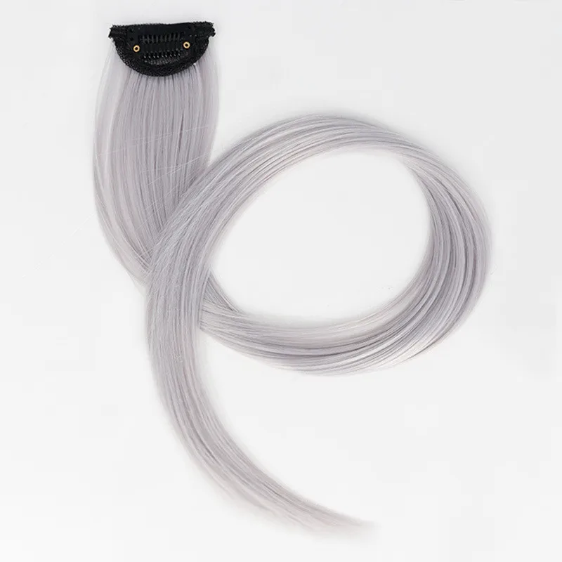 Монохроматический парик подвесной ушной краситель длинный прямой зажим для волос цветные неоставляющие следов волосы наращивания центрифуга женский