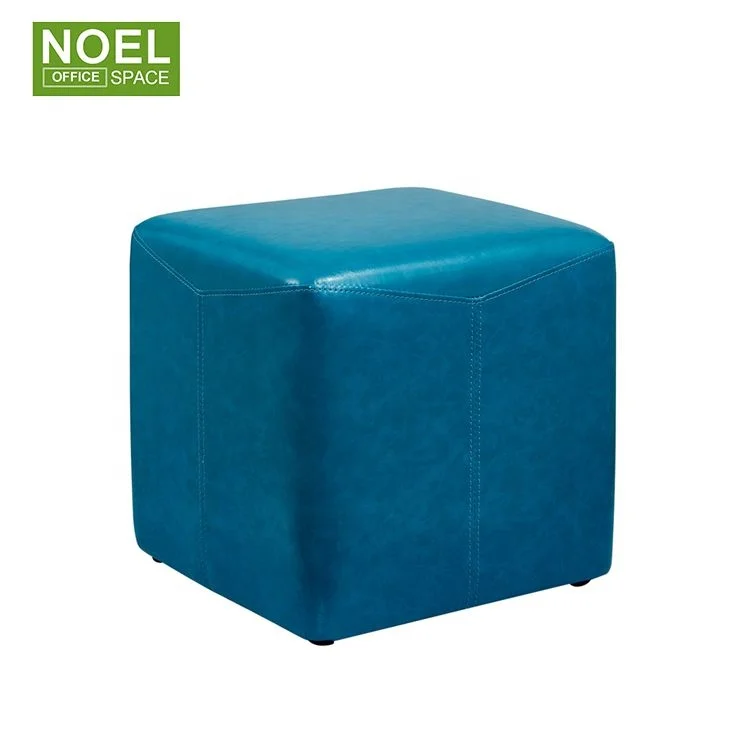 Modern Sense of design ottoman stool fabric and PU material round stool