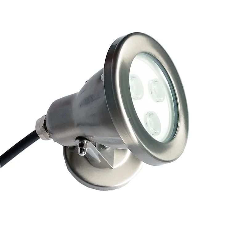 ip68 cast stainless steel dc transformer emaux 12v 24v 3w fountain garden landscape led underwater pool lights