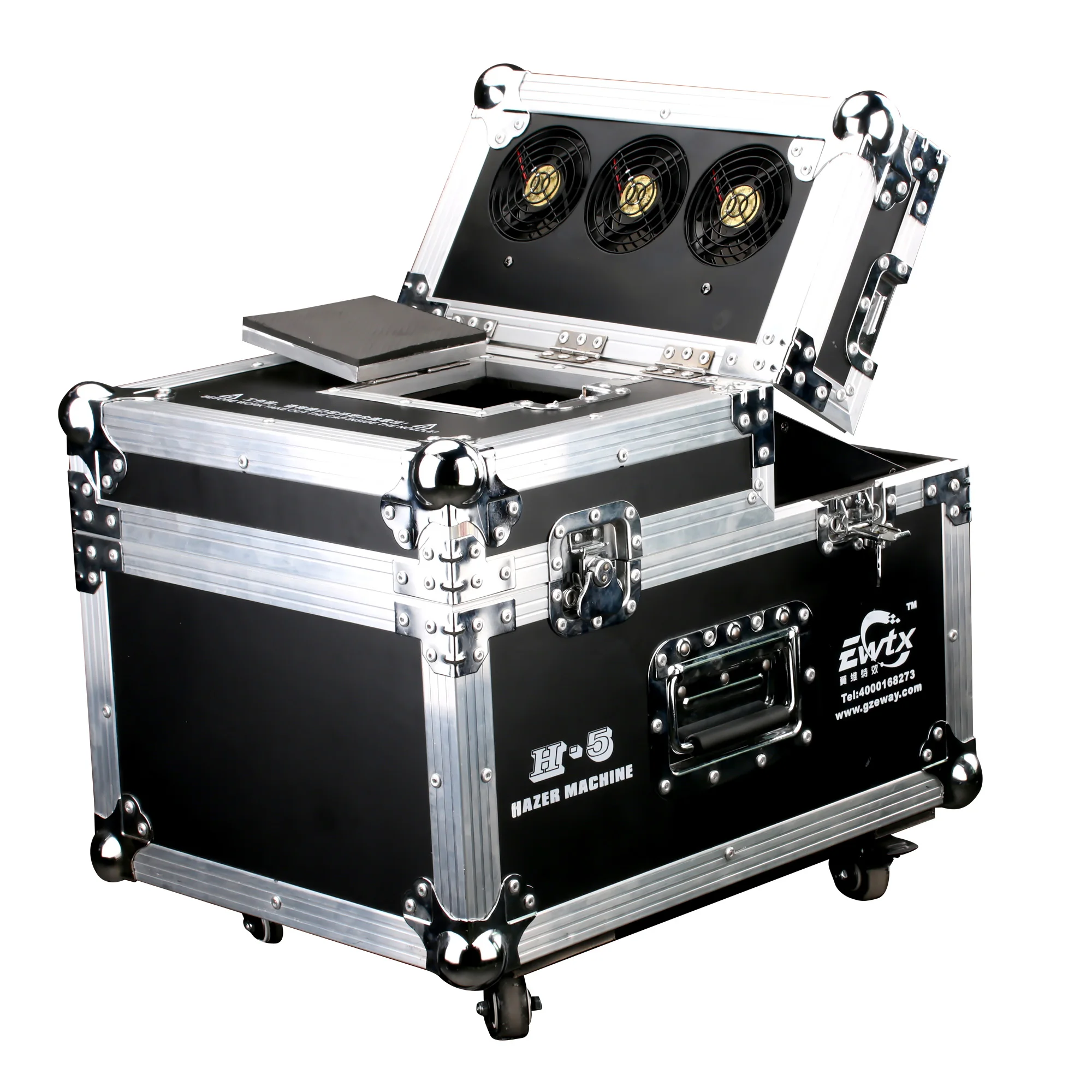 Flight Case Professional Stage Effect DMX512  Remote Control Oil Base Hazer Haze Machine for Laser Show Concert Live