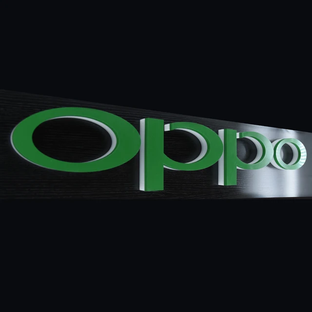 OPPO Plastic Led Business Signs Logo Outdoor Lighted Custom Business Price Illuminated Signs