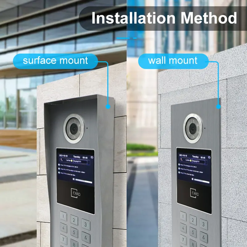 Bcom Professional 7-Inch IP SIP Touch Screen Video Door Phone WiFi Monitoring 1080p Resolution Color Camera Apartment Buildings