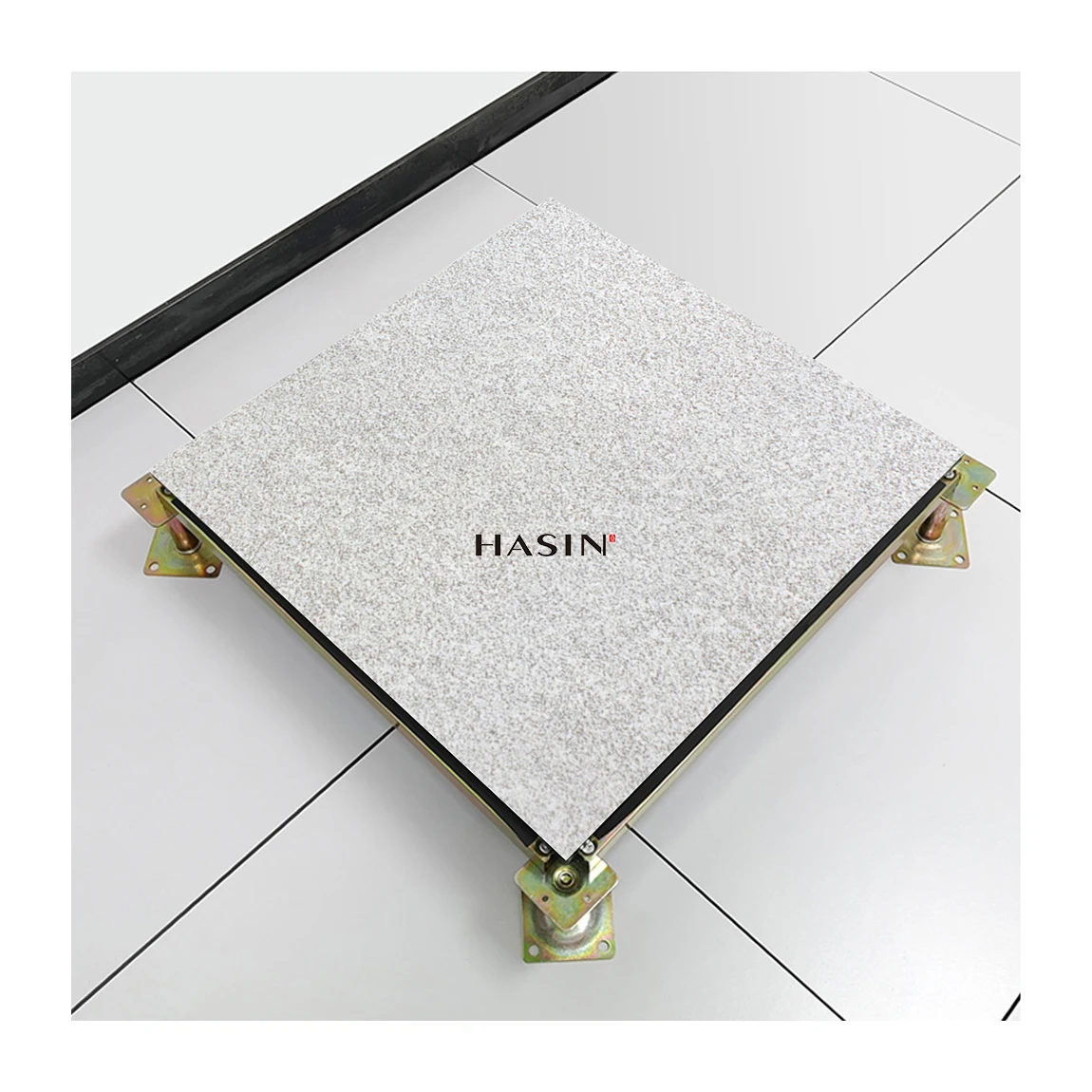 Professional technical 600x600 anti-static floor tiles Straight laying data center antistatic ceramic floor tiles