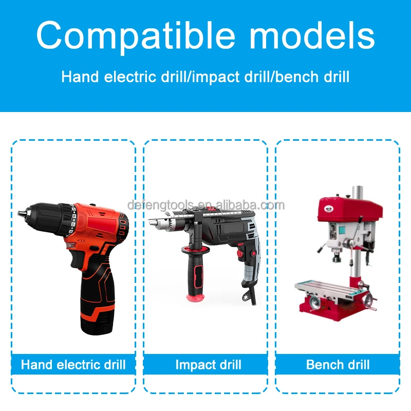 6pc High speed steel composite tap drilling and tapping machine tap opening chamfering tapping set power tool accessories