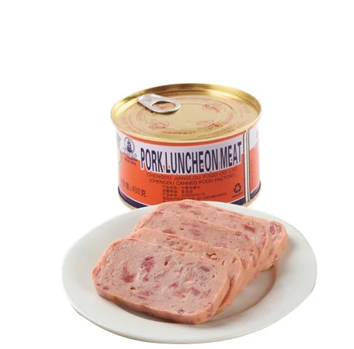 Лидер продаж консервированные продукты обед для свиной ветчины мясо 400 г печенья горячий горшок оптовая продажа китайский