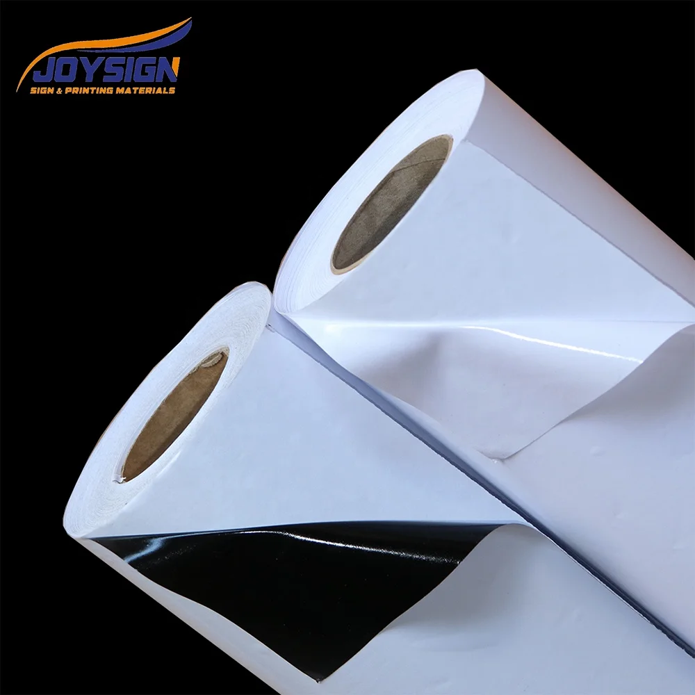 JOYSIGN Excellent Quality White PVC Vinyl Sticker Adhesive for digital printing