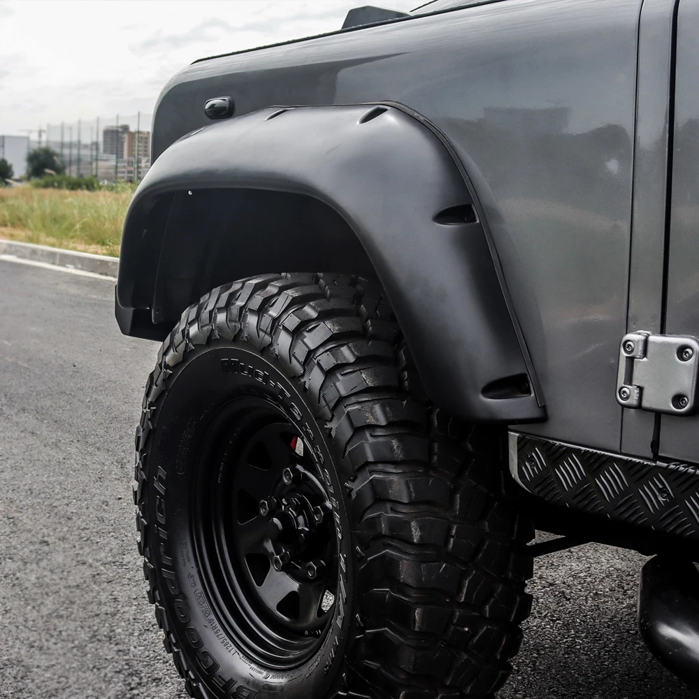 ABS Plastic Fender Flares For Land Rover Defender 110 Accessories Crusher Flares auto fender