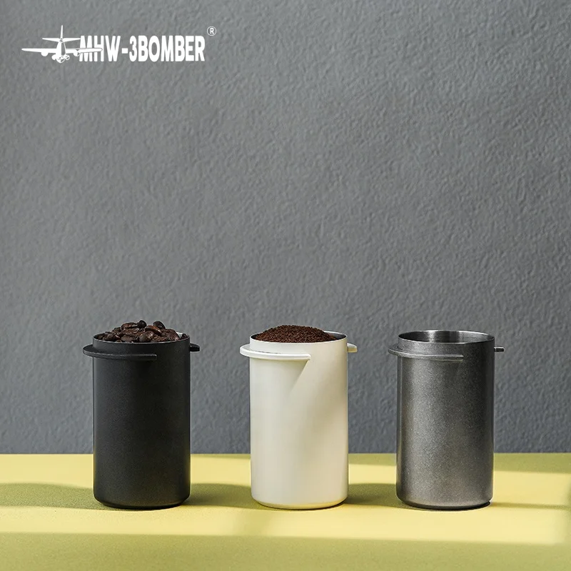 MHW-3BOMBER Coffee Dosing Cups for 58mm Espresso Maker and Portafilter Stainless Steel Dosing Funnel Home Barista Accessories
