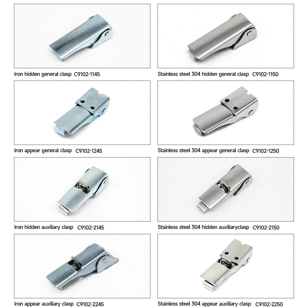 Thcoo Customized Stainless Steel 304 Draw Spring Hasp Clamp Latch Lock Quick Release Adjustable Toolbox Toggle Latch