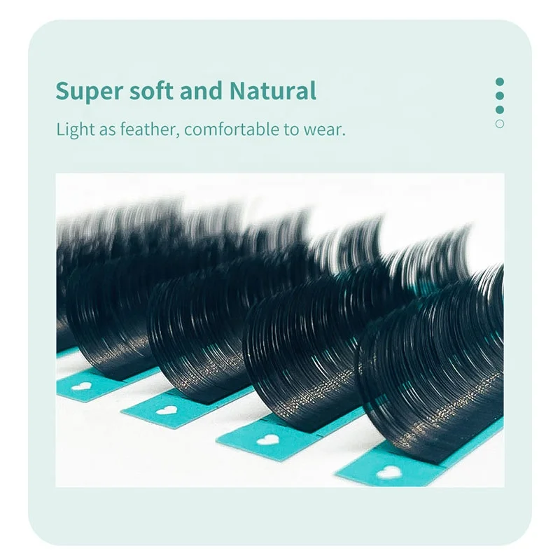 DIYDAY 0.15 0.20 Thickness Flat Classic Faux Mink Cashmere Volume Lashes Full Strip Fan  Eyelashes Extensions