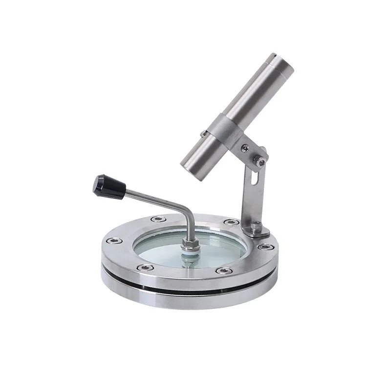sanitary Stainless Steel 304/316L SMS/DIN/3A/ISO/IDF/DS/BS/RJT/ASME/BPE high pressure  LED flange  type sight glass with brush