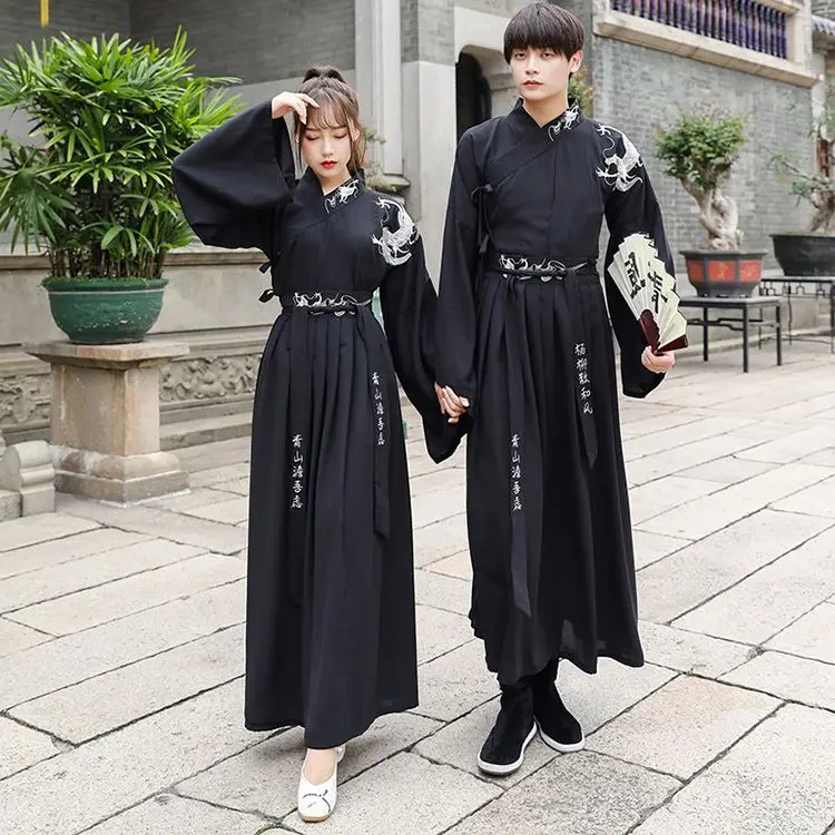 2022 пара Hanfu современный черный готовые 4xl 5xl дизайнерская одежда модный дизайн китайский
