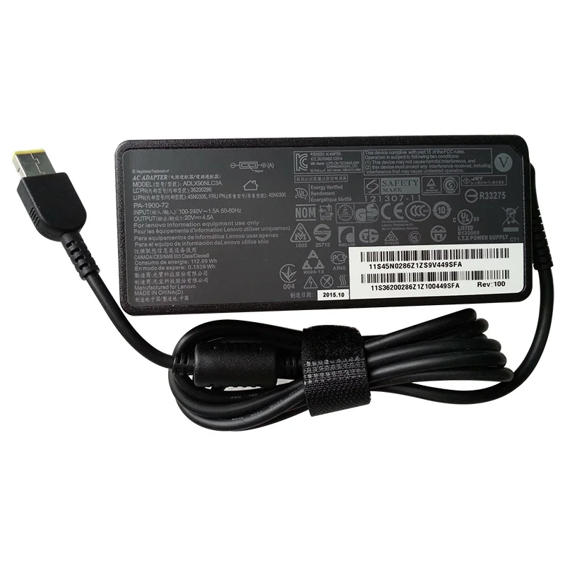 Fast charger usb plug adapter 20V 4.5A 90W original laptop adapter for Lenovo ThinkPad S431 laptop