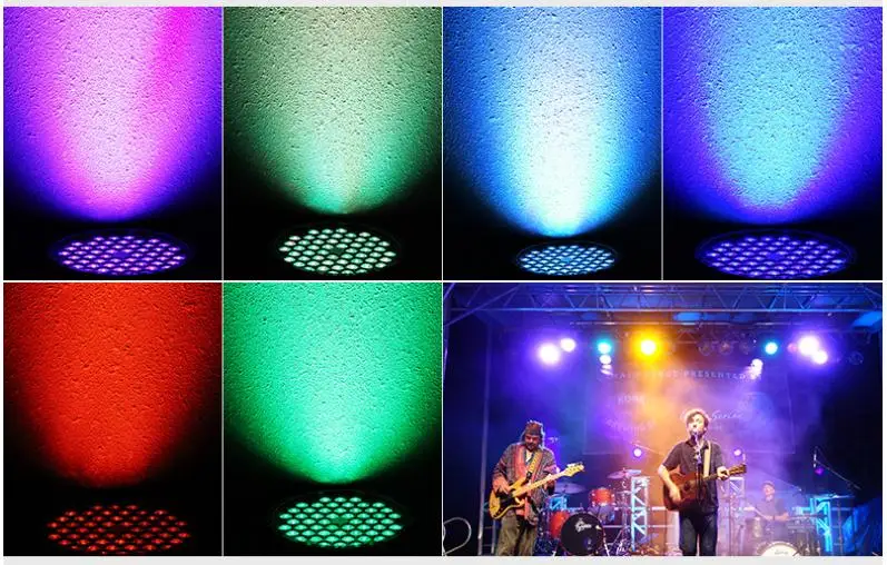 Baisun Brand 60pcs 1.5w RGB Stage Led Par Can Light Wholesale for Festival Party Dj