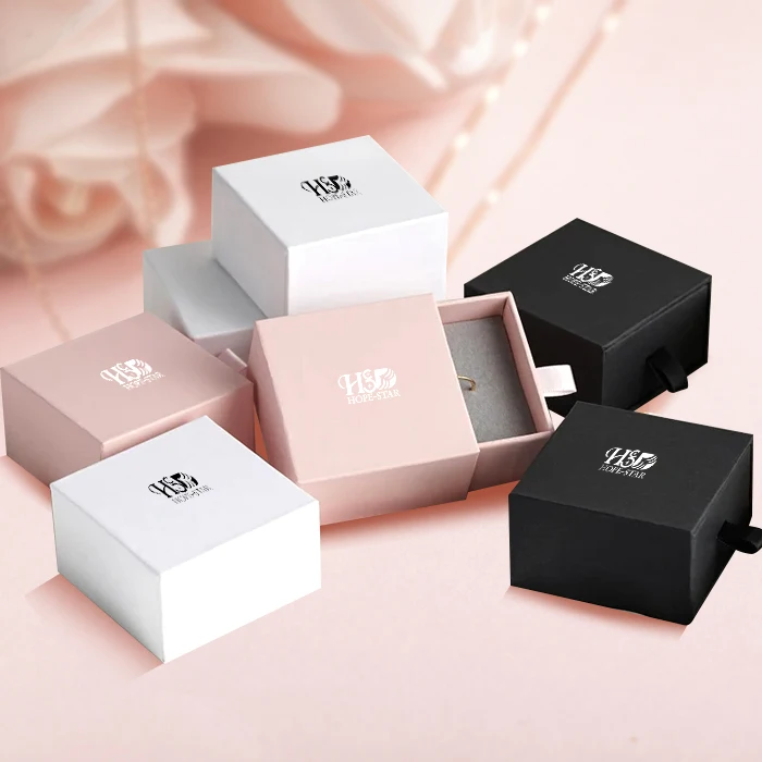 Wholesale Drawer Jewelrybox Custom Luxury Bracelet Earrings Necklace Ring Gift Jewellery Paper Packaging Jewelry Boxes