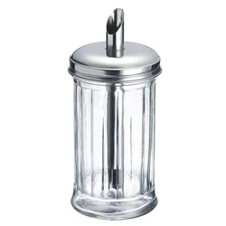 Popular international retro style sugar pouring device sugar machine sugar can with metal cover, suitable for kitchen