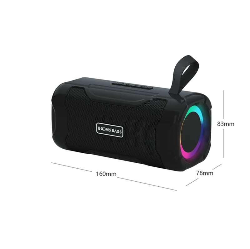 Bt Wireless Dual 4 Inch Blue Tooth Speaker,Bt Big Woofer Colorful Portable Desktop Speaker,Bt Decorated Led Light Speaker