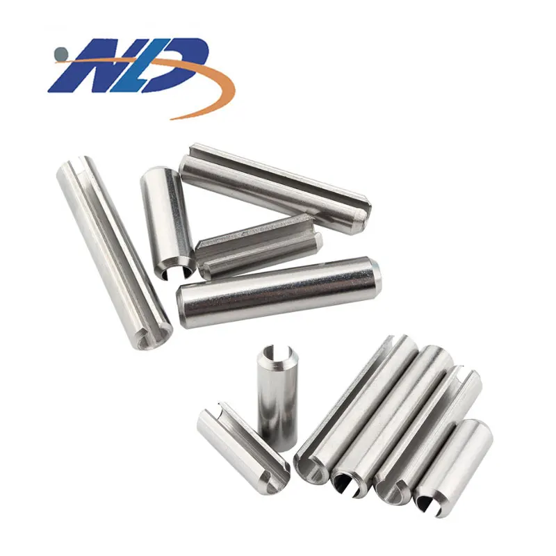 Manufacturer 304 316 Stainless Steel Slotted Dowel Split Tension Roll Shelf  Elastic Cylindrical Cotter Pin