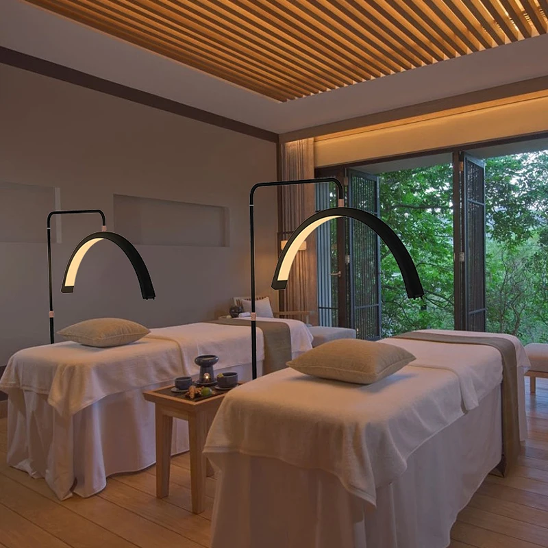 New Arrival 40w Bicolor Half Ring Beauty Fill Lamp Led Moon Lash Light For Eyelash Extension Eyebrow Makeup U-shaped Lamp