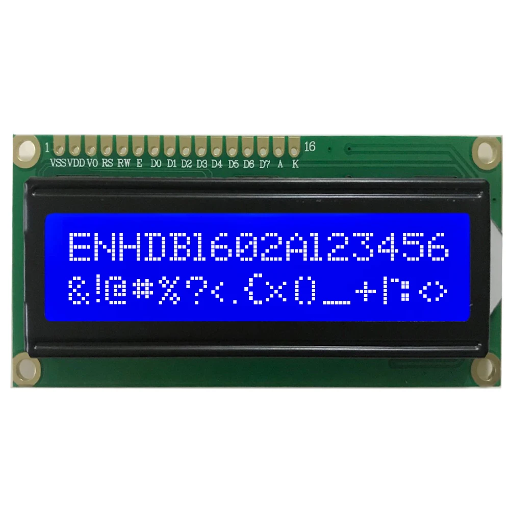 Popular Size 80x36mm 16x2 LCD Screen Yellow/Blue/Black/White Character LCD With White Backlight