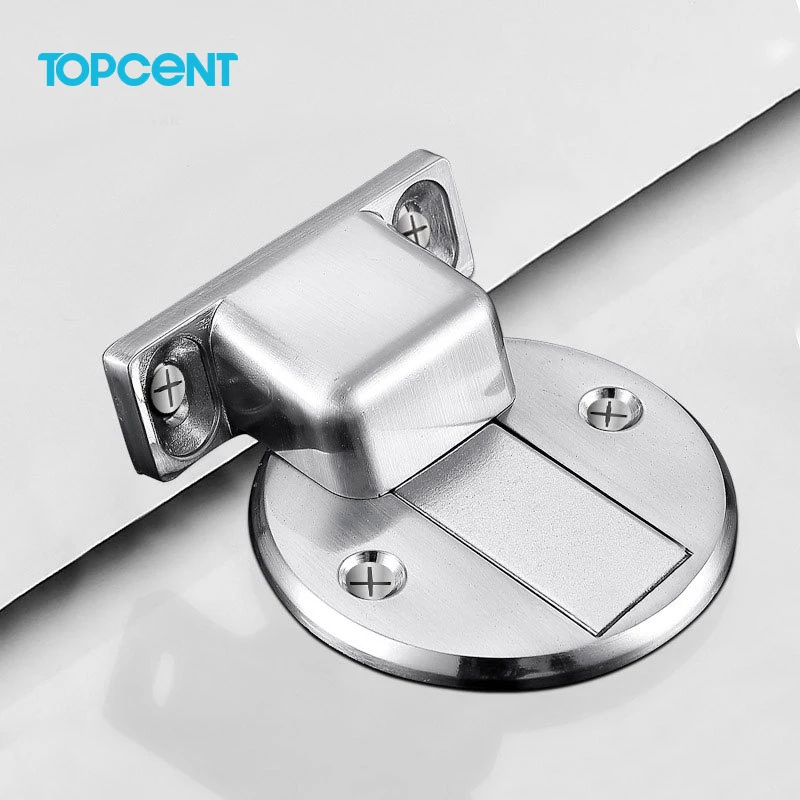 Topcent держатель двери Мощное всасывание поймать невидимые напольные для деревянных дверей из нержавеющей стали дверной стоппер магнитный держатель