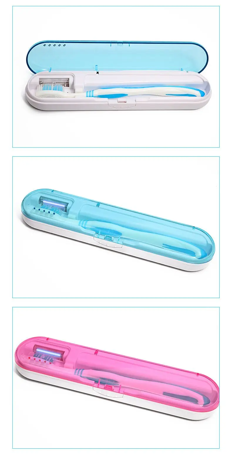
B31 UV light disinfector box for toothbrush UV travel toothbrush case 
