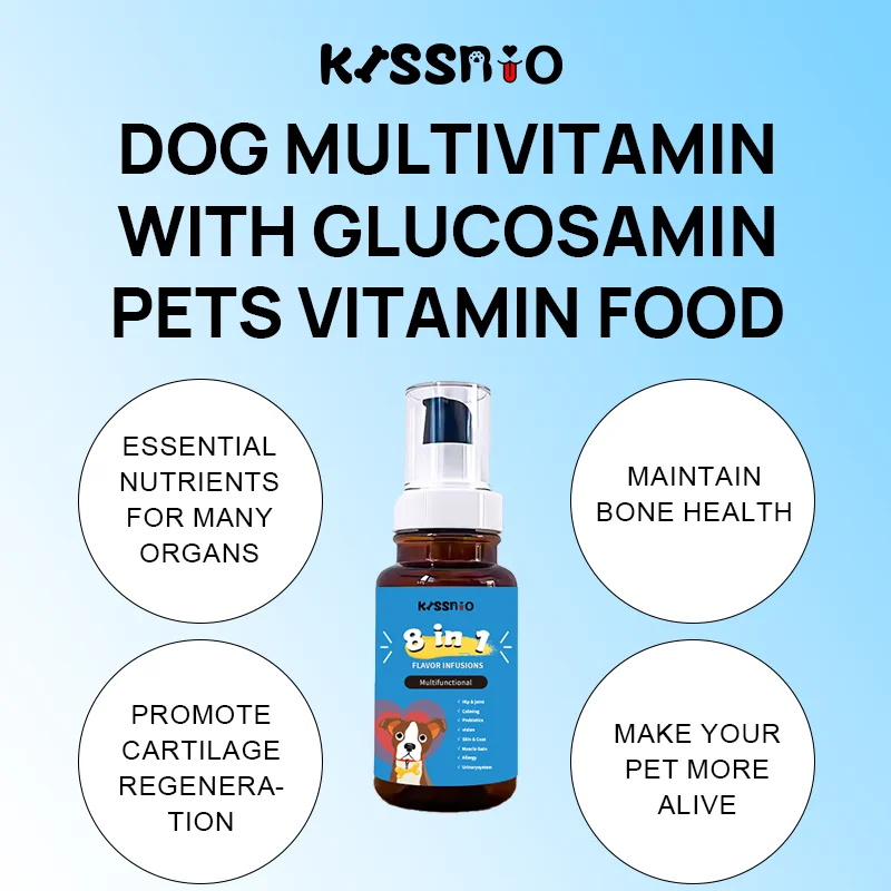 Wholesale Customized Omega-3 Multivitamin Pet Health Care Supplement for Dogs & Cats Flavored with Glucosamine