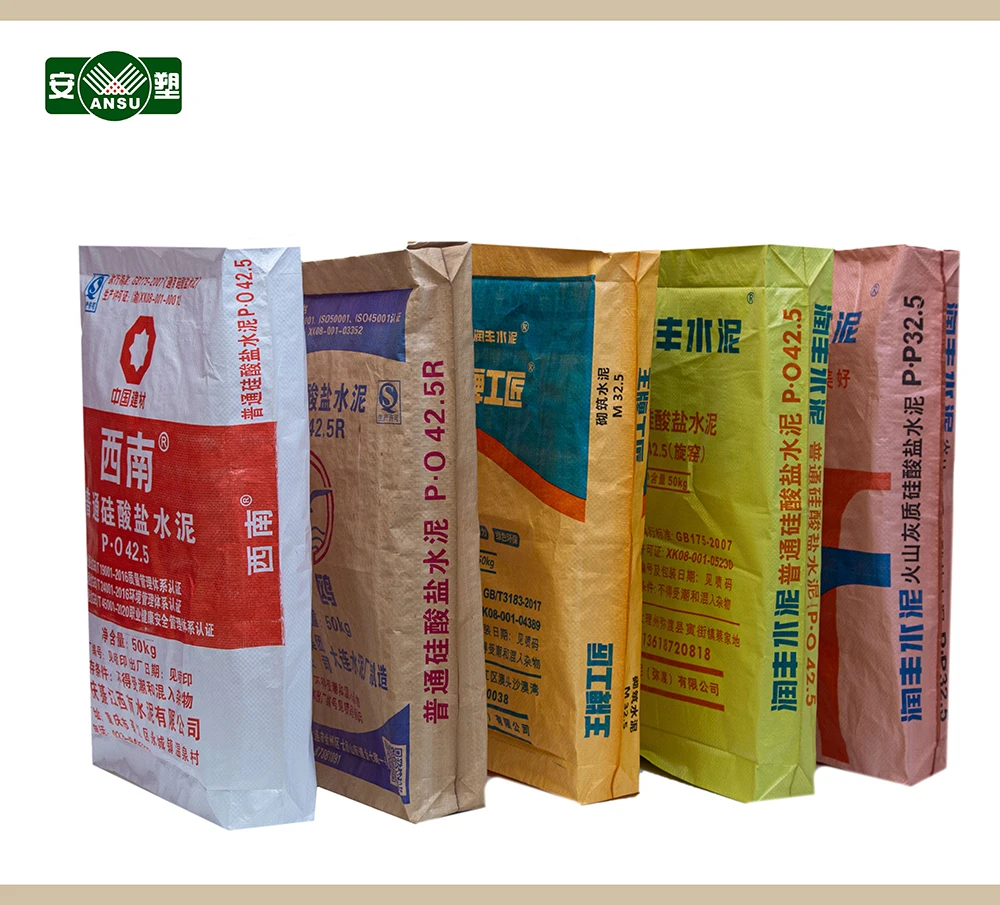 Chinese Manufacturer AD*starKON Polypropylene 50 kg PP Valve Woven Cement Bag