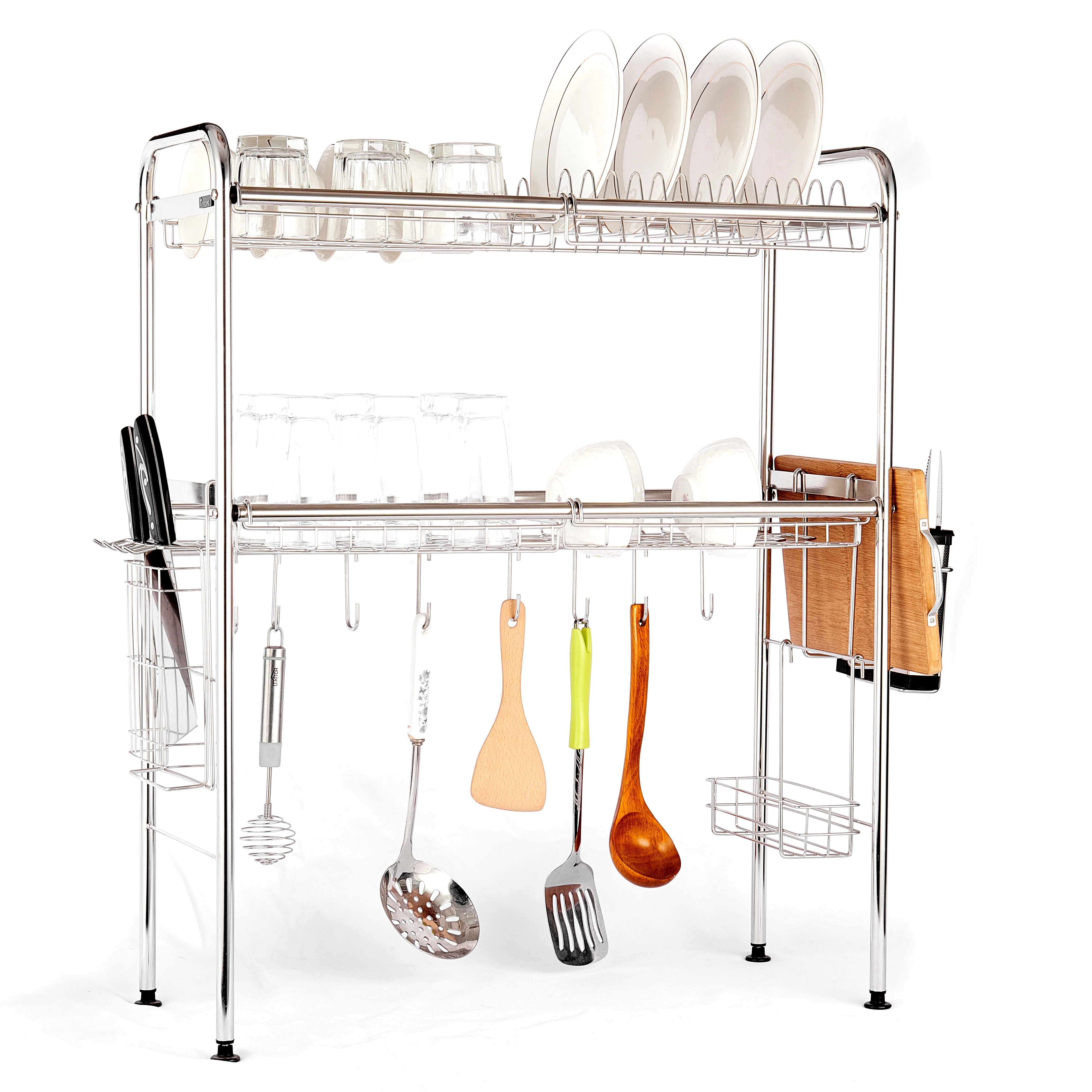 2-tier Kitchen over sink drain rack storage shelf drying rack sink rack