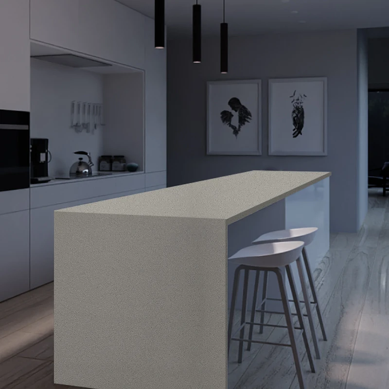  artificial Customized marble look Solid Surface Artificial quartz Stone Kitchen Vanity Counter