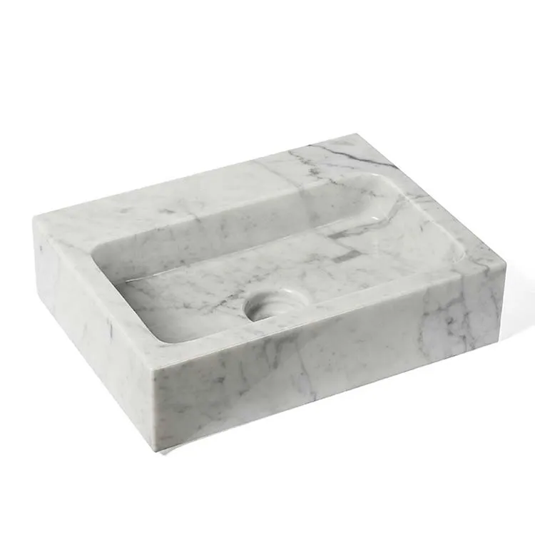 Countertop Marble Stone  Wash Hand Basin Bathroom rectangle shape Sinks Face Bowls