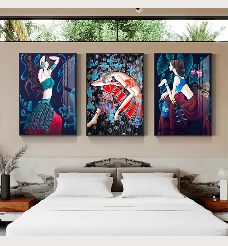 Minority style restaurant decorative painting Characteristics Hotel  hanging painting restaurant and Minshuku wall Painting