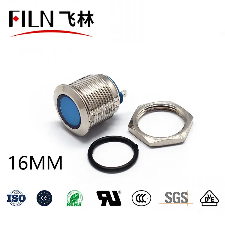 Short body Flat Indicator lights waterproof Signal lamp no wire 12V 24V 220v power signal lamp LED indication indicator Light