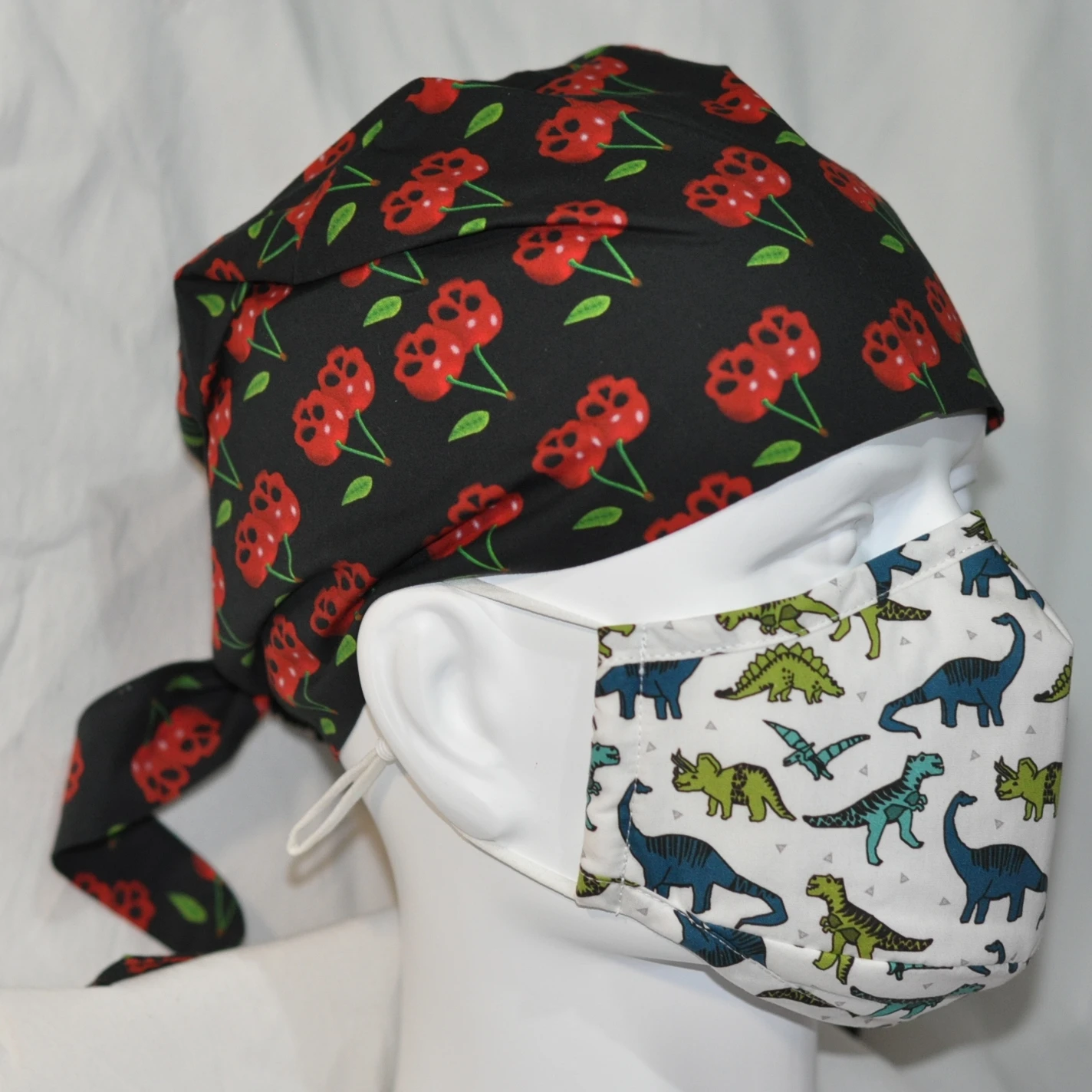 scrub Cap Tie for Women, man Long Hair Working Hats,  philips / GE healthcare / cartoon interesting printing