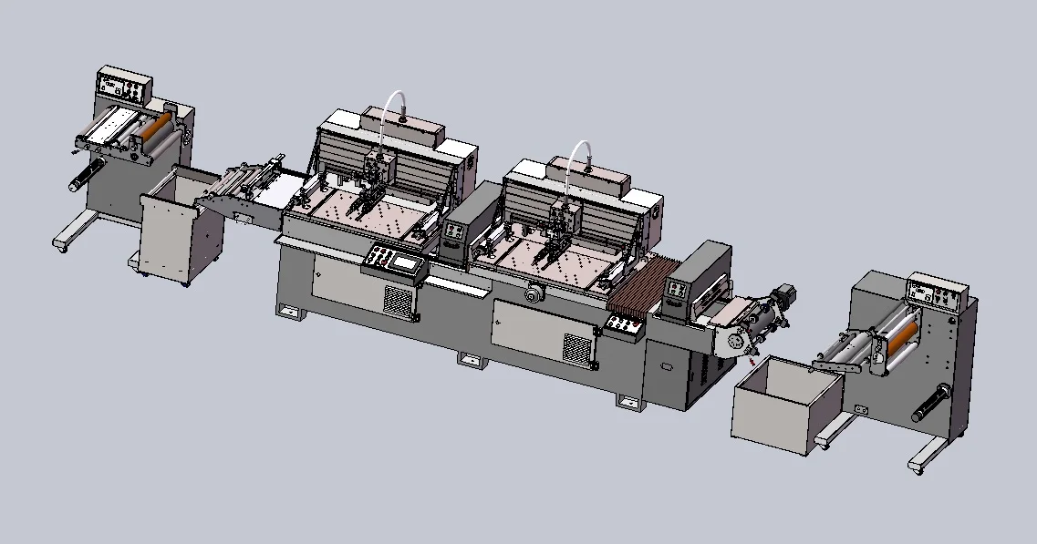 SY-II-5080  Semi-automatic Slitting Textile Printing Machine for Labels and Textile