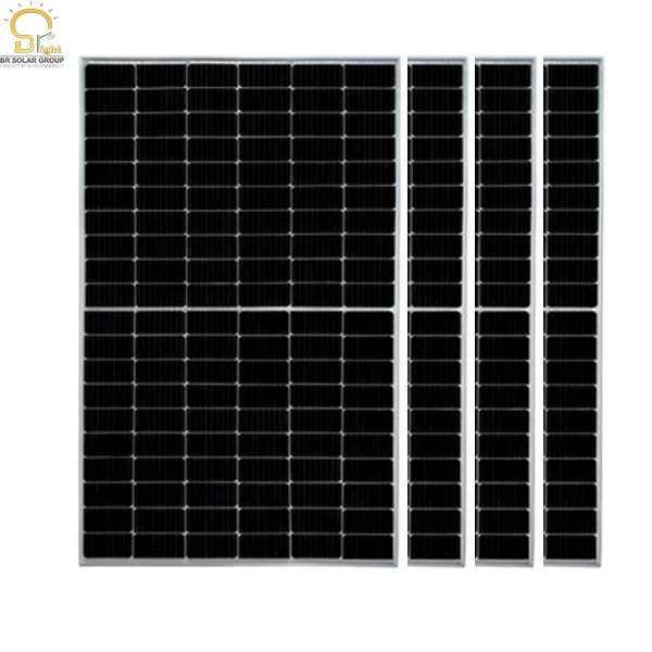BR SOLAR hot selling solar module 450w all black solar panel  pv Poly crystalline panels