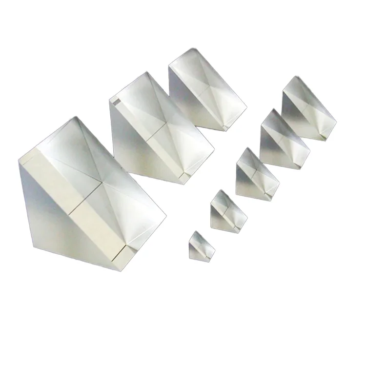 3/5/10/15/20/25/30/40/50mm High Precision K9 Optical Glass Lens Right-Angle Prism 90 Degree 90° Total Reflection Measuring Prism