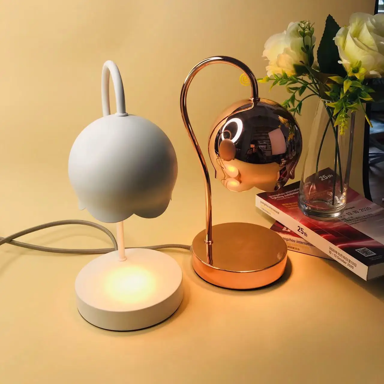 Оптовая продажа, мини-лампа в виде свечи, лампа для плавления воска для домашнего декора, лампа для ароматерапии