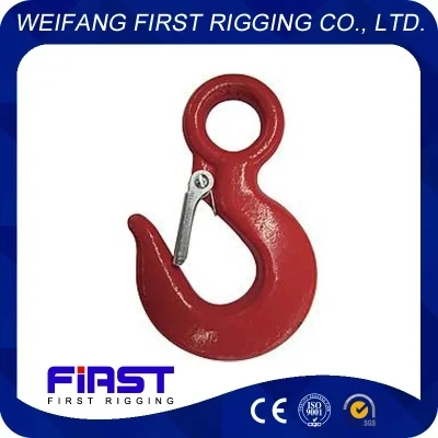 Forged Carbon Steel of 320A Us Type Eye Hoist Hook with Latch