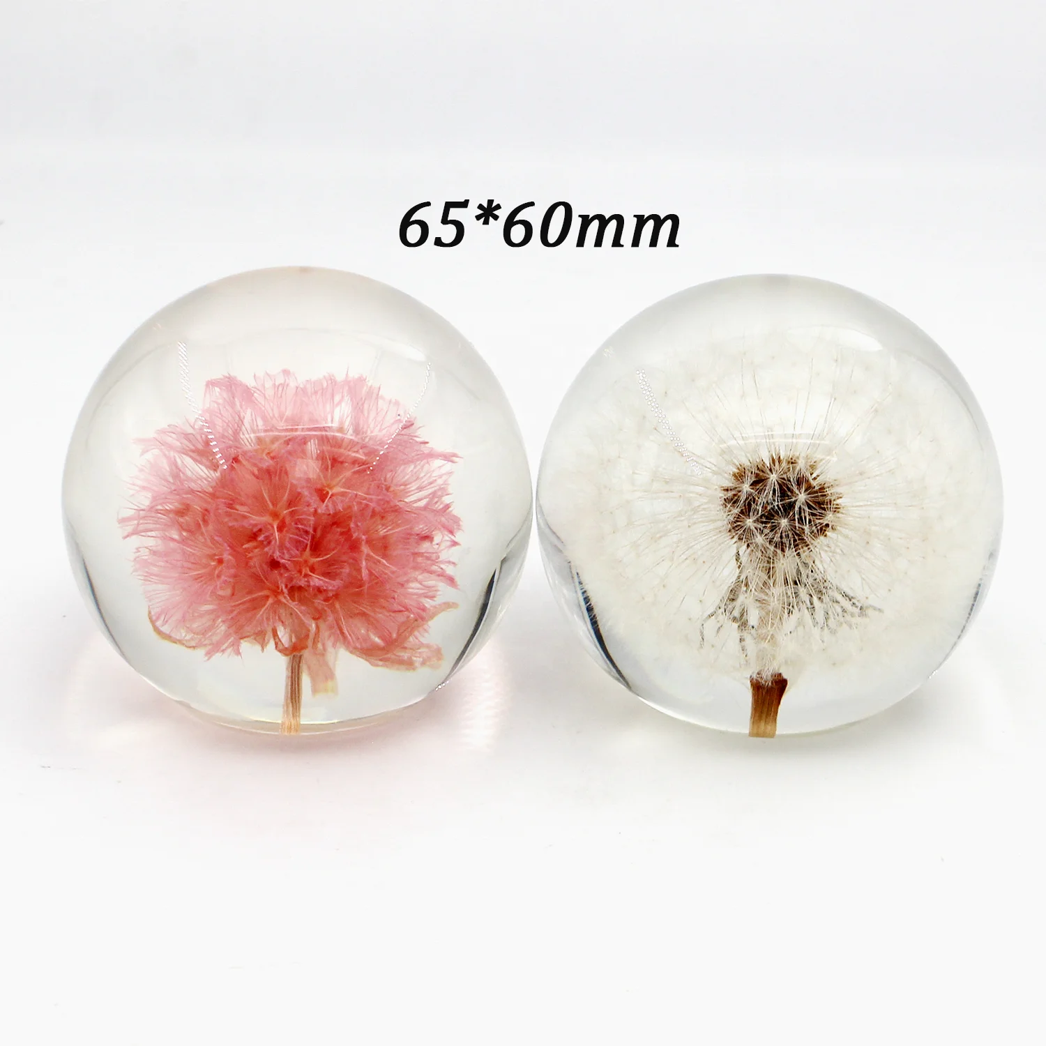 Best Handmade Christmas Ball Cast Flower In Resin Paperweight Preserve Flower In Epoxy Resin