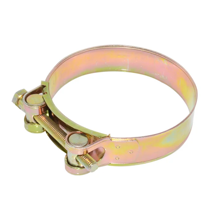 Custom T-Bolt Pipe Clamp Tube Clamps European Heavy Duty Type Adjustable Strong Color Galvanized Metal Pipe Tube Hose Clamp