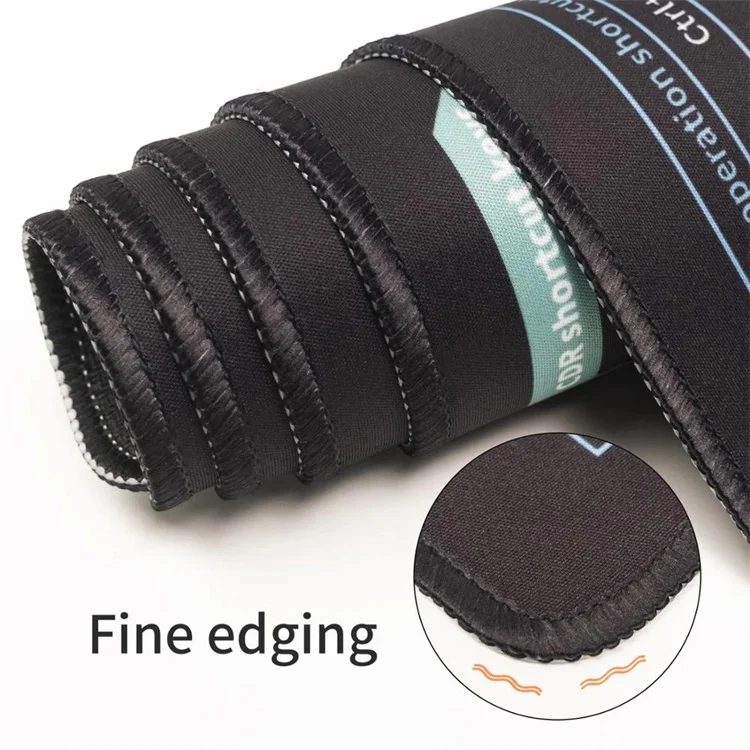 Large Shortcuts Mousepad Natural Rubber Smooth Waterproof Surface Computer Mouse Pad