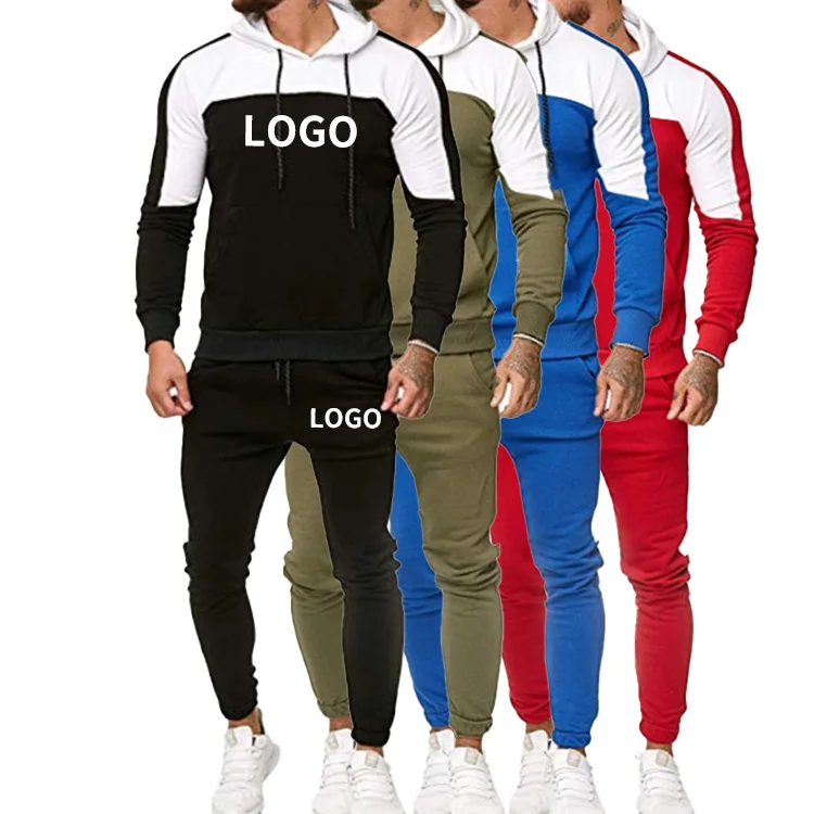 High Quality Windbreaker 2 Piece Winter Slim Fit Custom Logo Jogging Sweatpants And Hoodie Set Sportswear Men Tracksuit