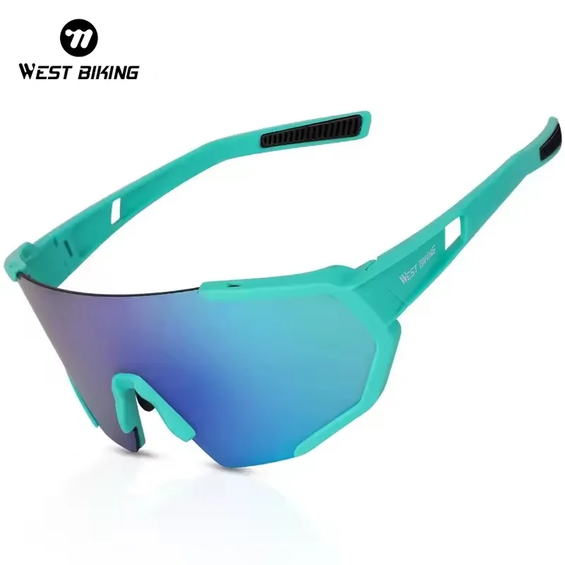 WEST BIKING UV 400 bicycle bike sun glasses custom windproof lightproof 3 lens outdoor sport bike motorcycle cycling glasses