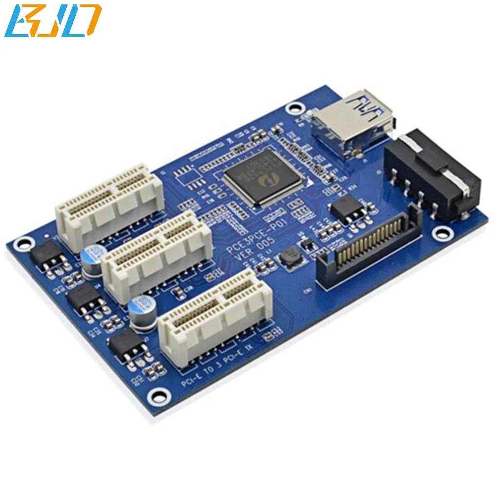 PCI Express 16X Слоты Райзер-карта 1X на внешний 3 PCI-e слота-адаптер PCIe 1 порта