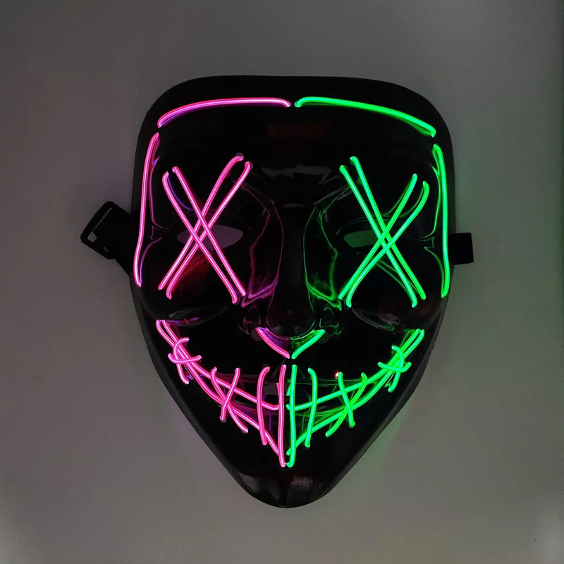 Wholesale Halloween Party Glowing Masks Cosplay Ghosts Headsets Terrifying Practical Joke Masks