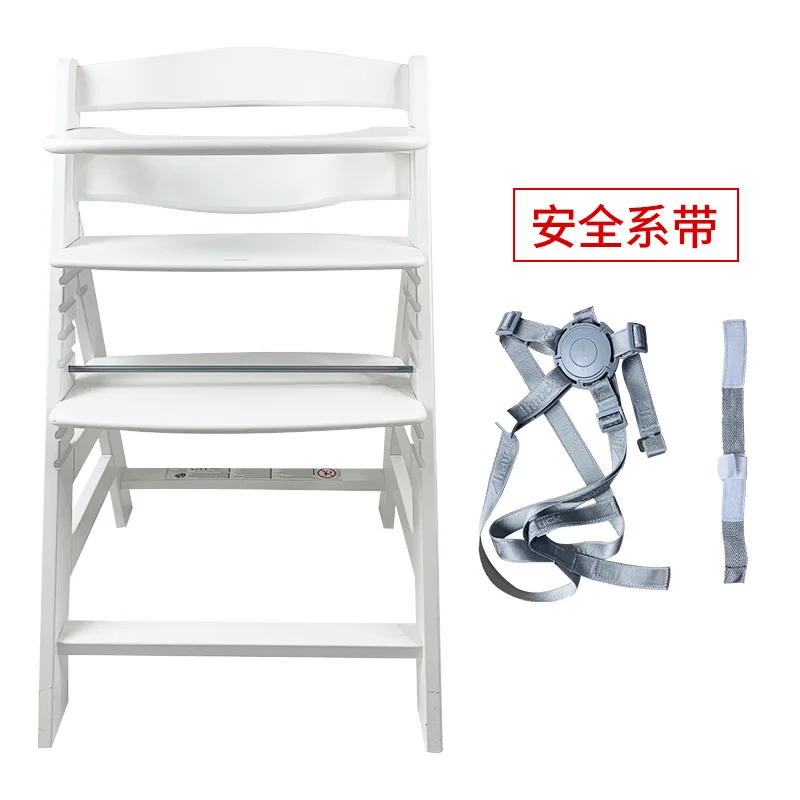 New Popular Style Gray kids High Chair Wooden Adjust Convertible Adjustable Toddler Baby Dining High Chair