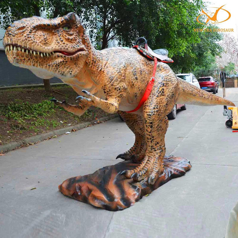 Realistic Lifelike Real Size Animatronic Amusement Park Vivid Dinosaur Rides for Outdoor
