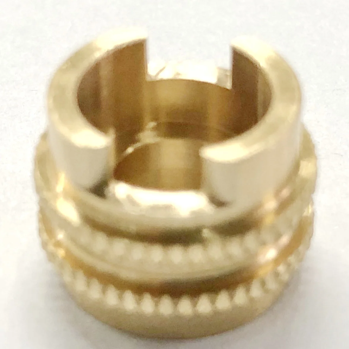 CNC machining part turning  bass knurl spare part brass insert