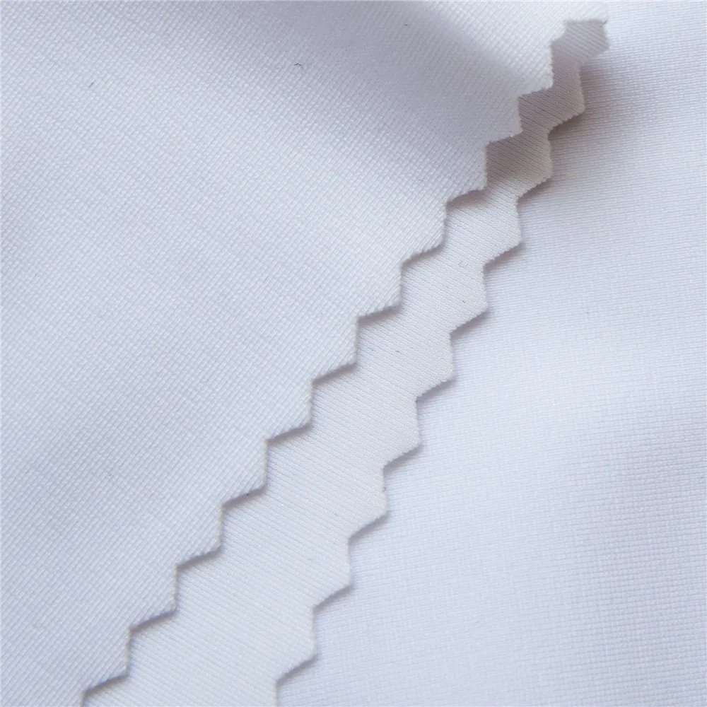 40D Increase density hygroscopic semi-gloss polyester garment fabric for printing T-shirt white textile